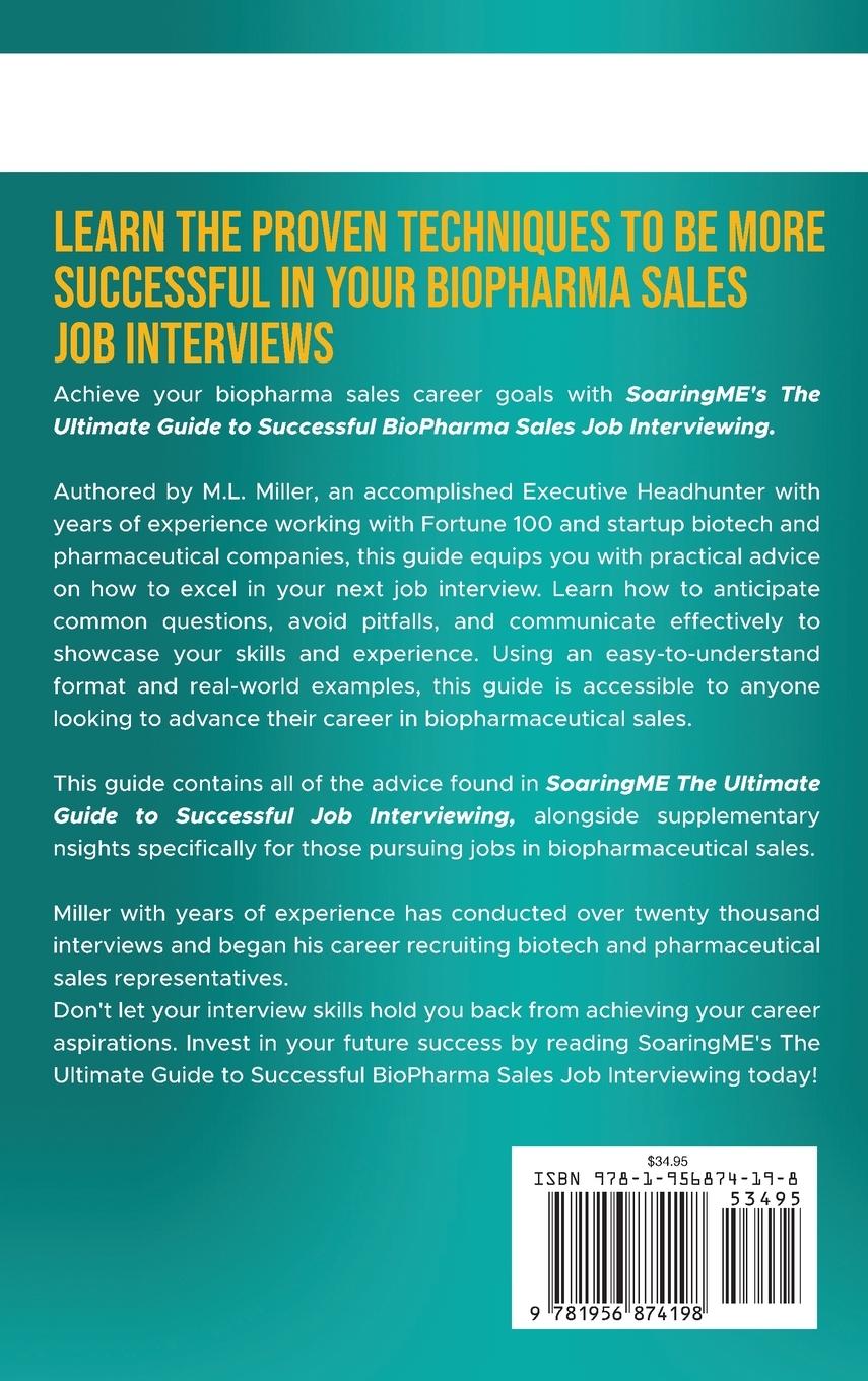 Rückseitencover SoaringME The Ultimate Guide to Successful Biopharmaceutical Sales Job Interviewing