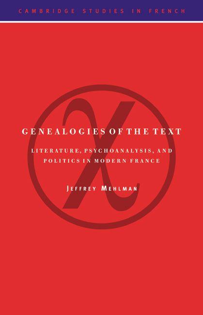 Vorderes Coverbild Genealogies of the Text
