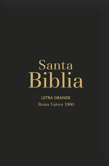 Vorderes Coverbild Biblia Rvr60 Letra Grande/Tamaño Manual - Negro Vinilo (Bible Rvr60 Lp/Pocket Size - Black Gloss)