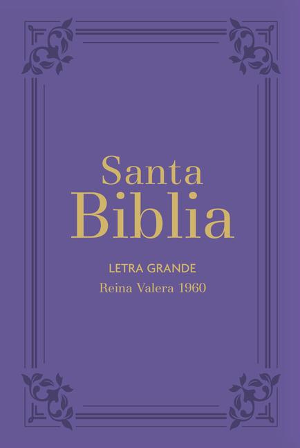 Vorderes Coverbild Biblia Rvr60 Letra Grande/Tamaño Manual - Lila Con Indice Y Cierre (Bible Rvr60 Lp/Pocket Size - Lilac with Index and Closure)