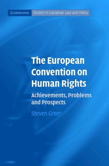 Vorderes Coverbild The European Convention on Human Rights