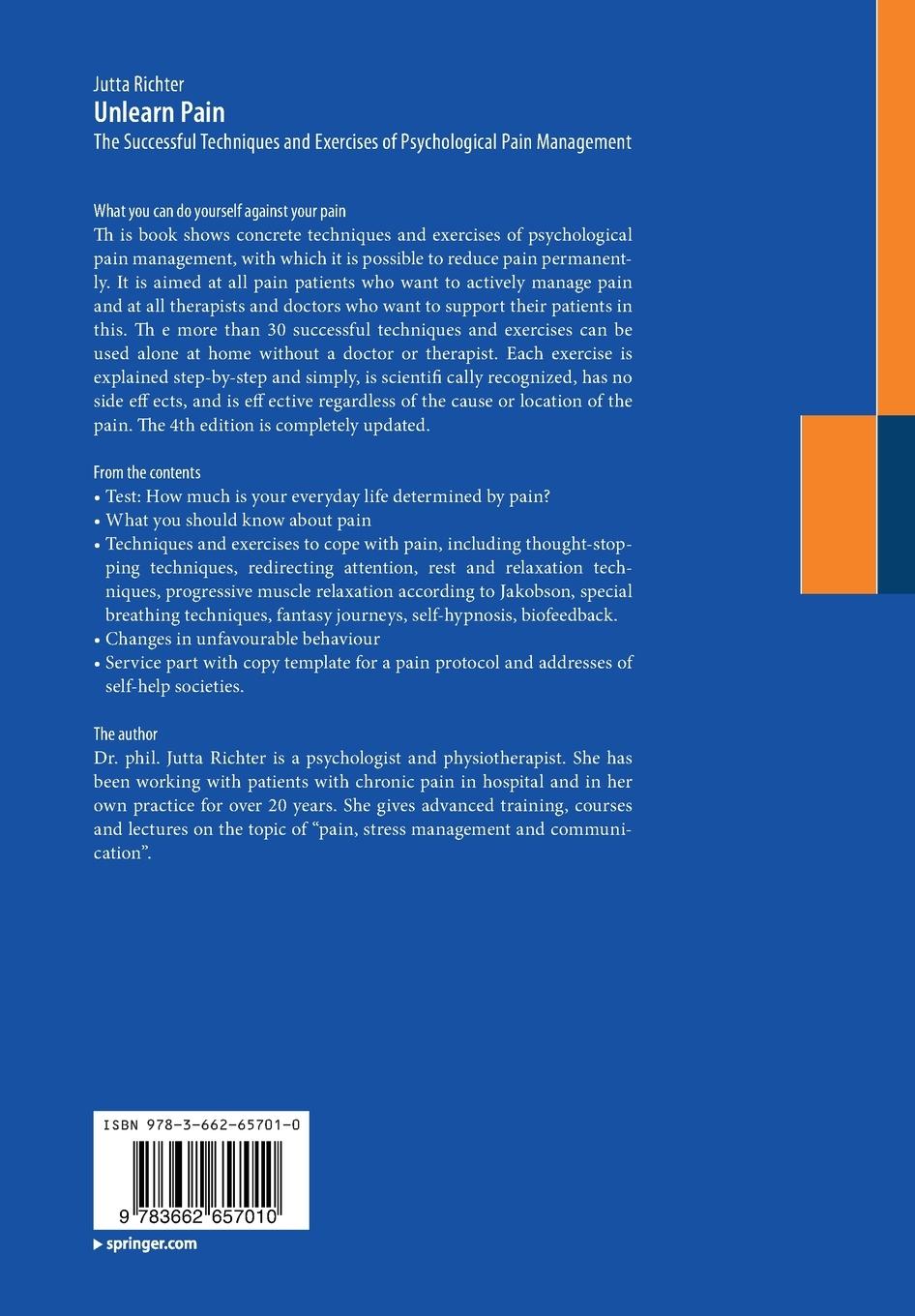 Rückseitencover Unlearn Pain