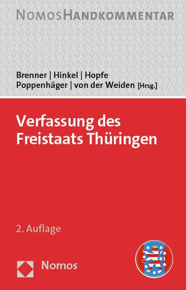 Vorderes Coverbild Verfassung des Freistaats Thüringen