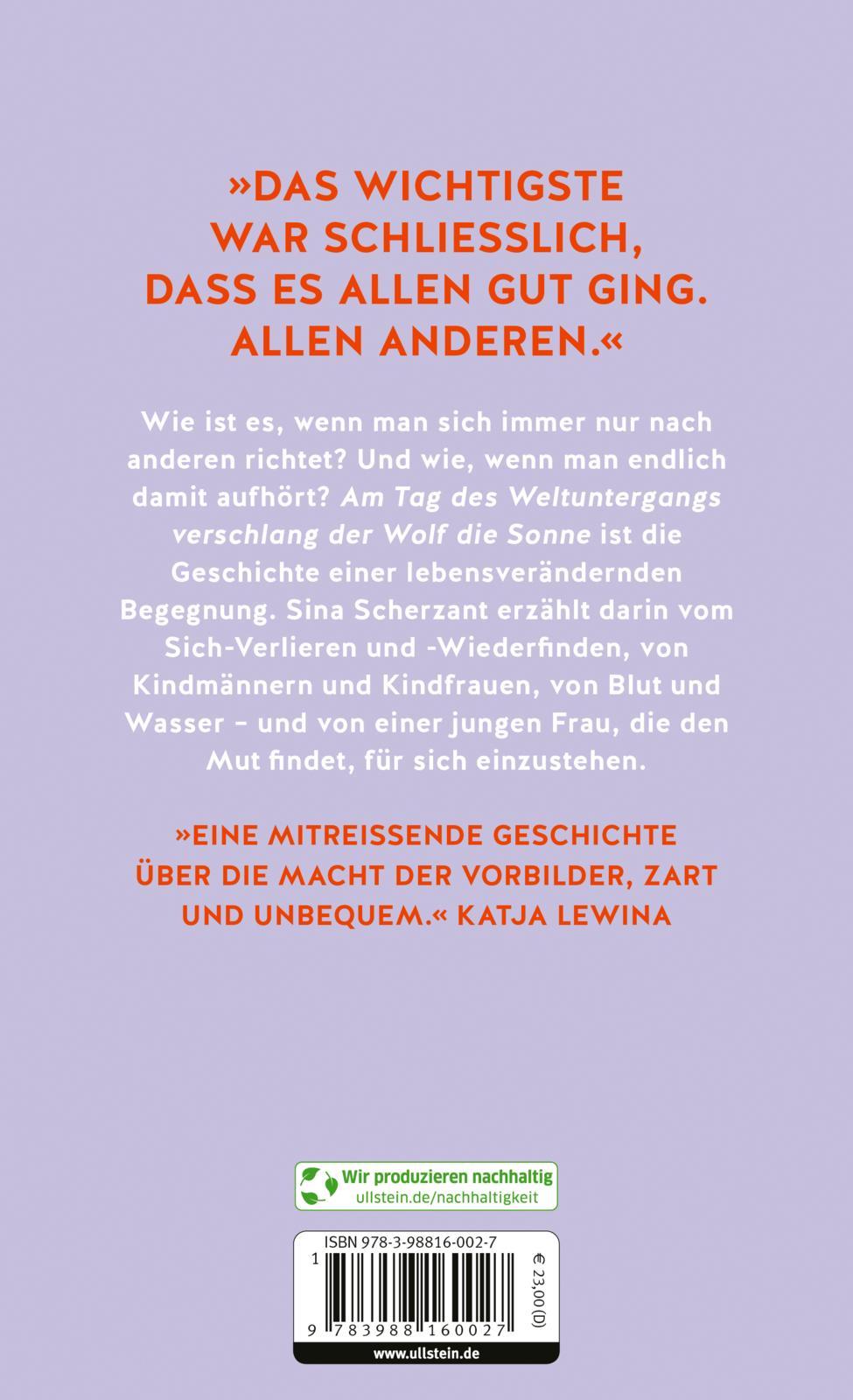 Rückseitencover Am Tag des Weltuntergangs verschlang der Wolf die Sonne