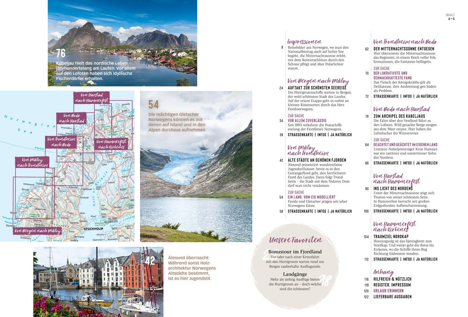Beispielinhalt (Bild) DUMONT Bildatlas Hurtigruten