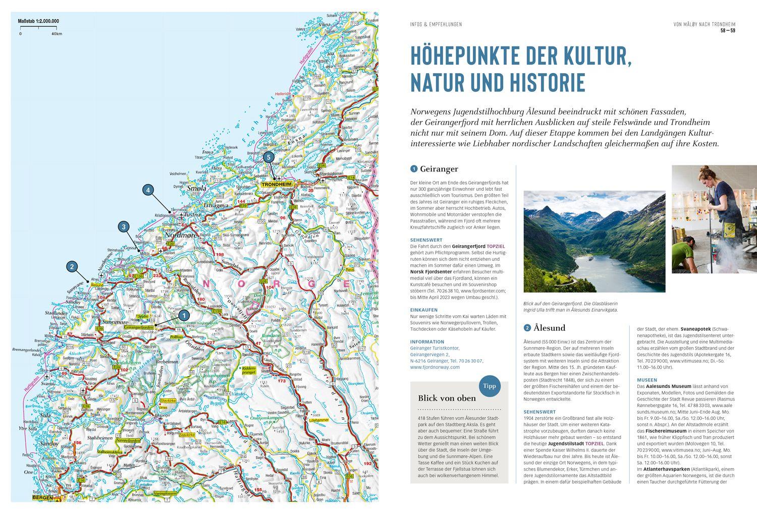 Beispielinhalt (Bild) DUMONT Bildatlas Hurtigruten