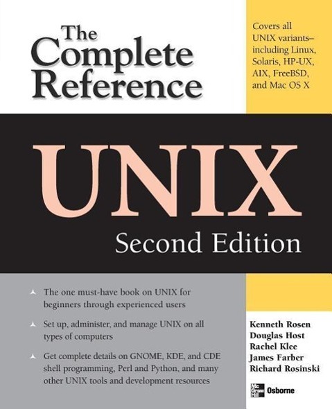 Vorderes Coverbild Unix: The Complete Reference, Second Edition