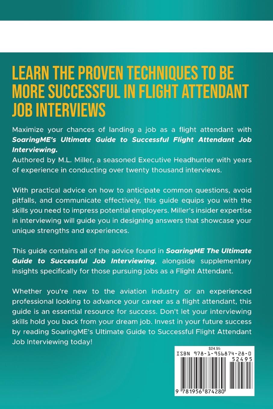 Rückseitencover SoaringME The Ultimate Guide to Successful Flight Attendant Job Interviewing