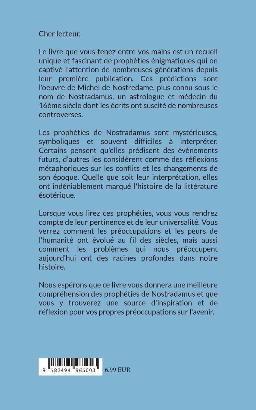 Rückseitencover Les prophéties de Nostradamus