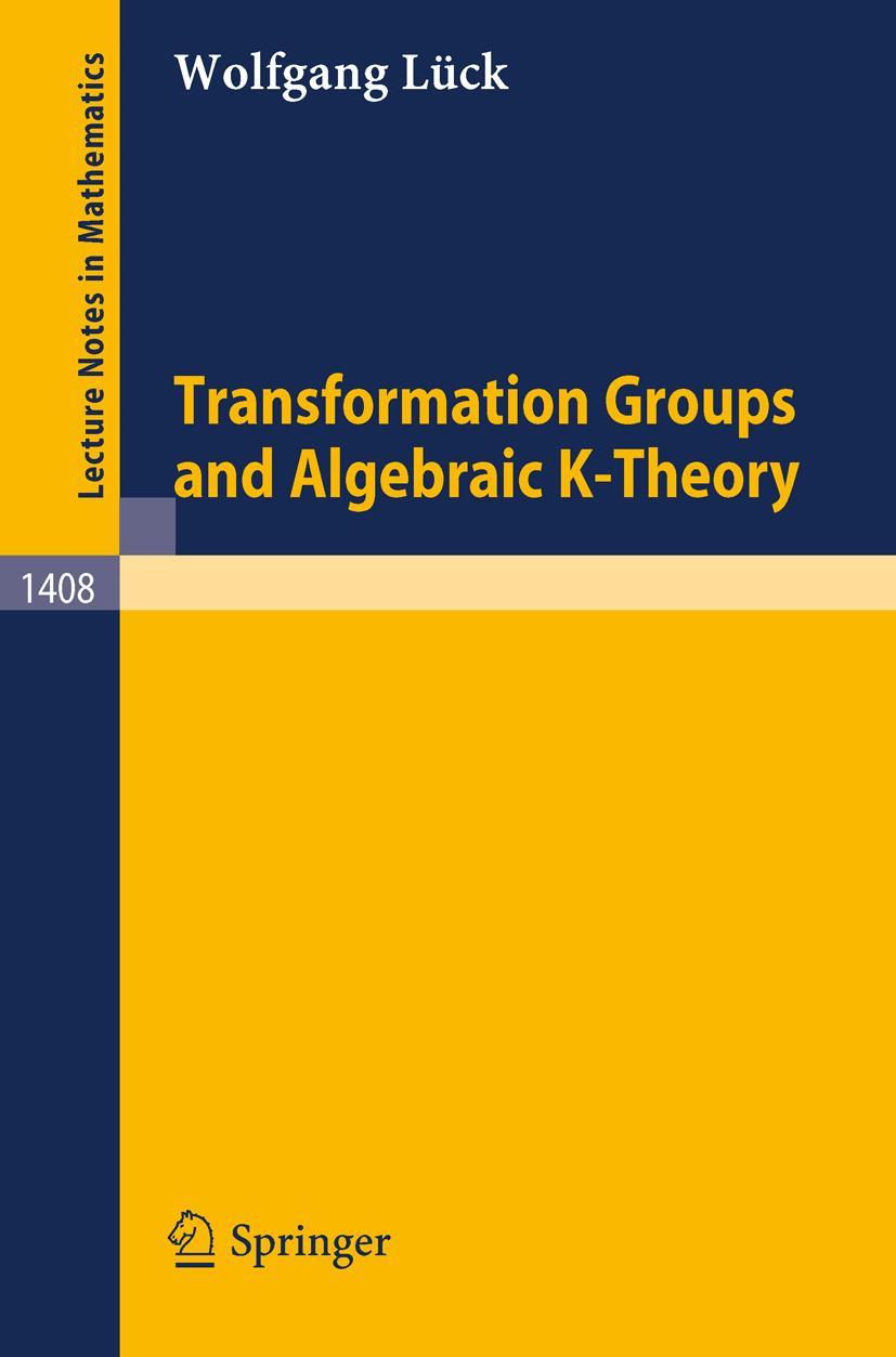 Vorderes Coverbild Transformation Groups and Algebraic K-Theory