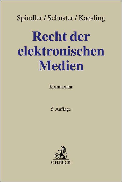 Vorderes Coverbild Recht der elektronischen Medien