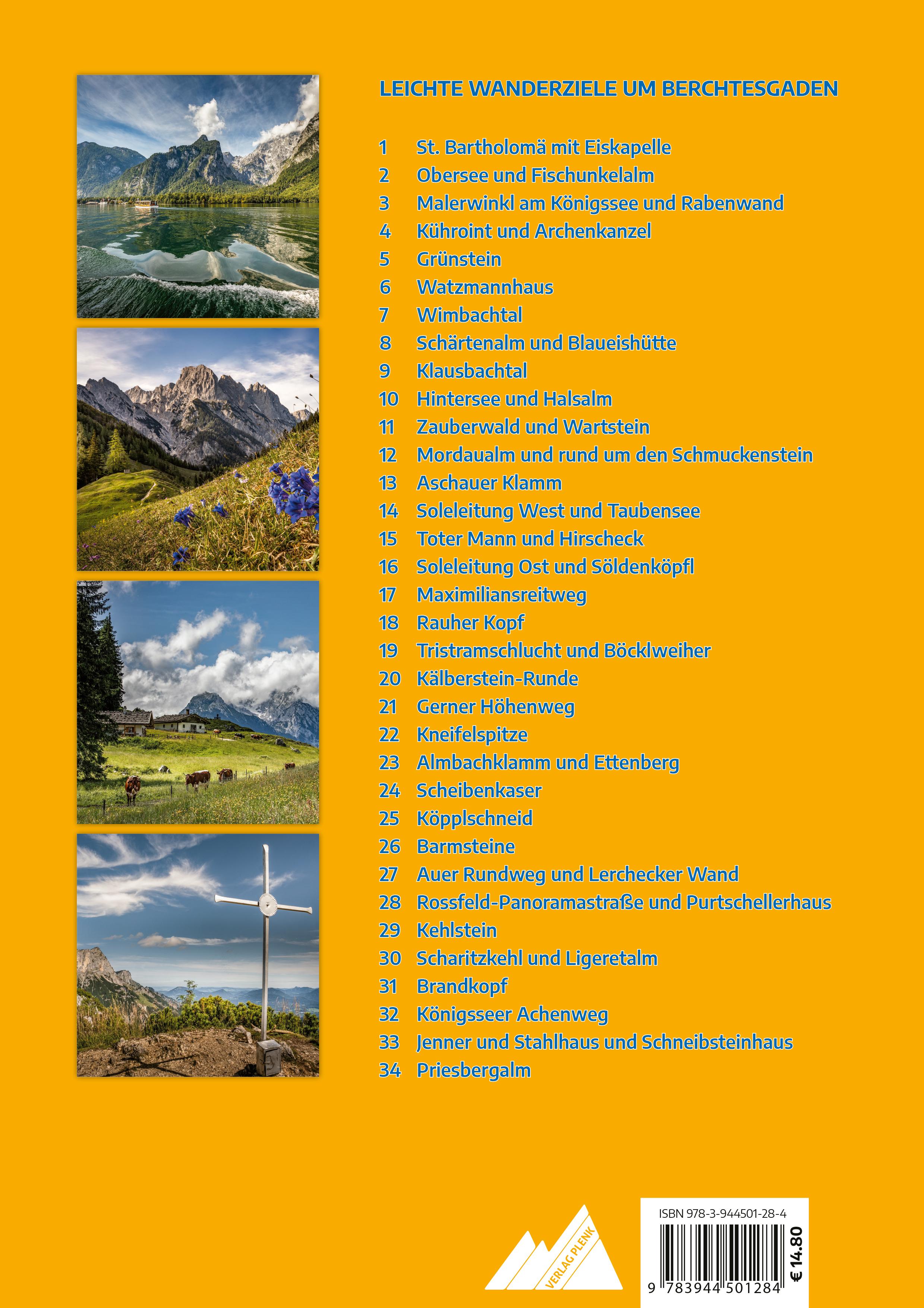 Rückseitencover Leichte Wanderziele um Berchtesgaden