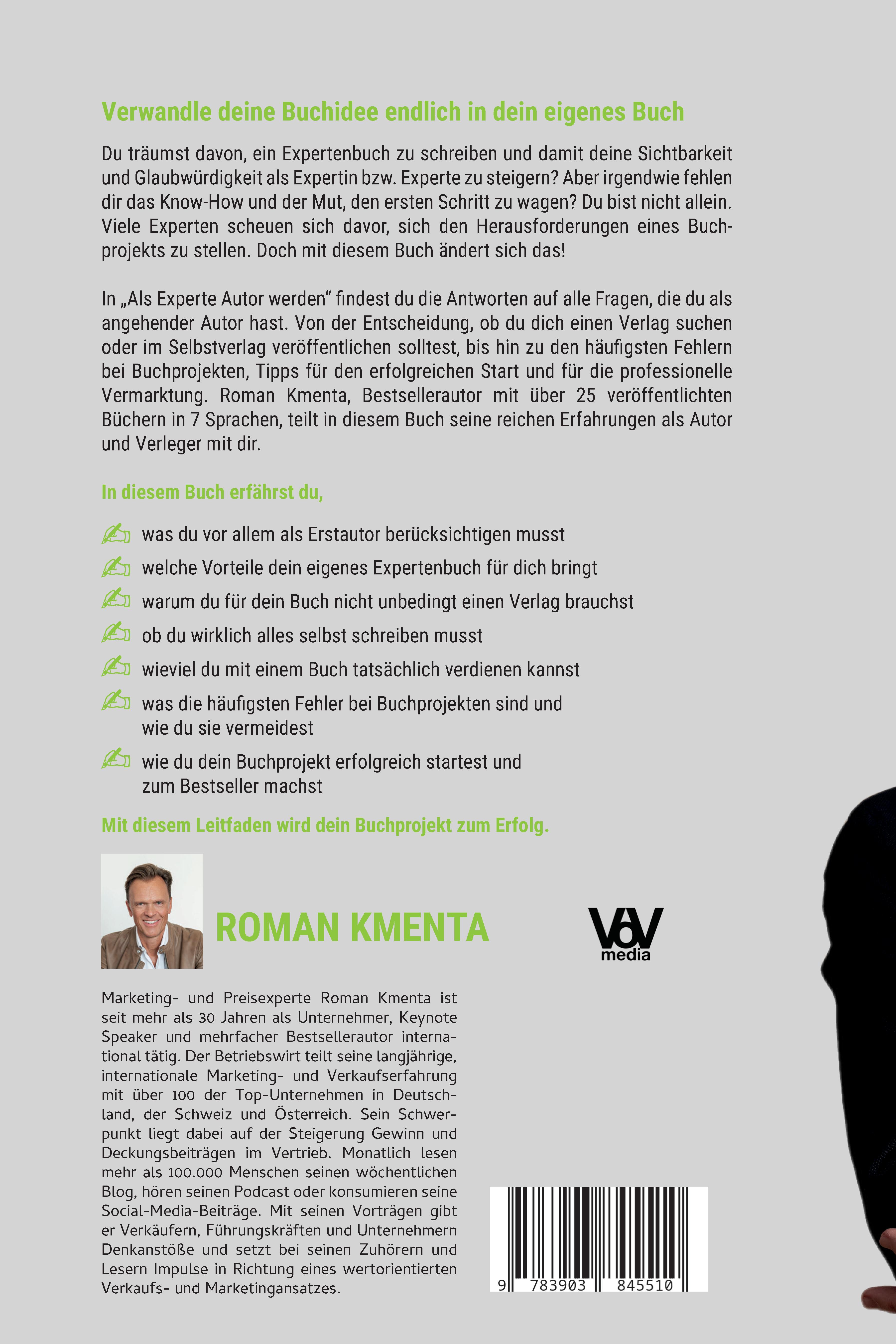 Rückseitencover Als Experte Autor werden