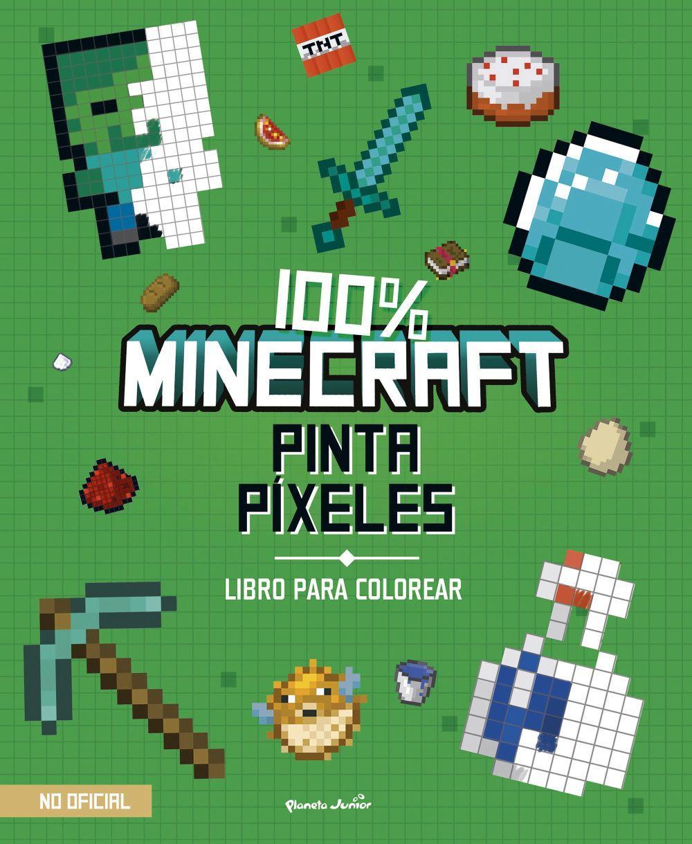 Vorderes Coverbild 100% Minecraft. Pinta píxeles