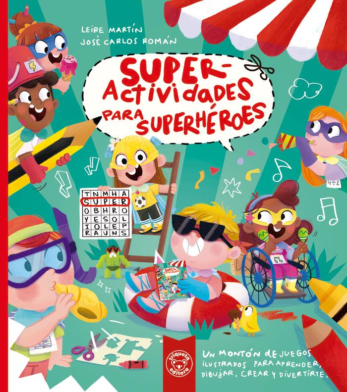 Vorderes Coverbild Superactividades para superhéroes
