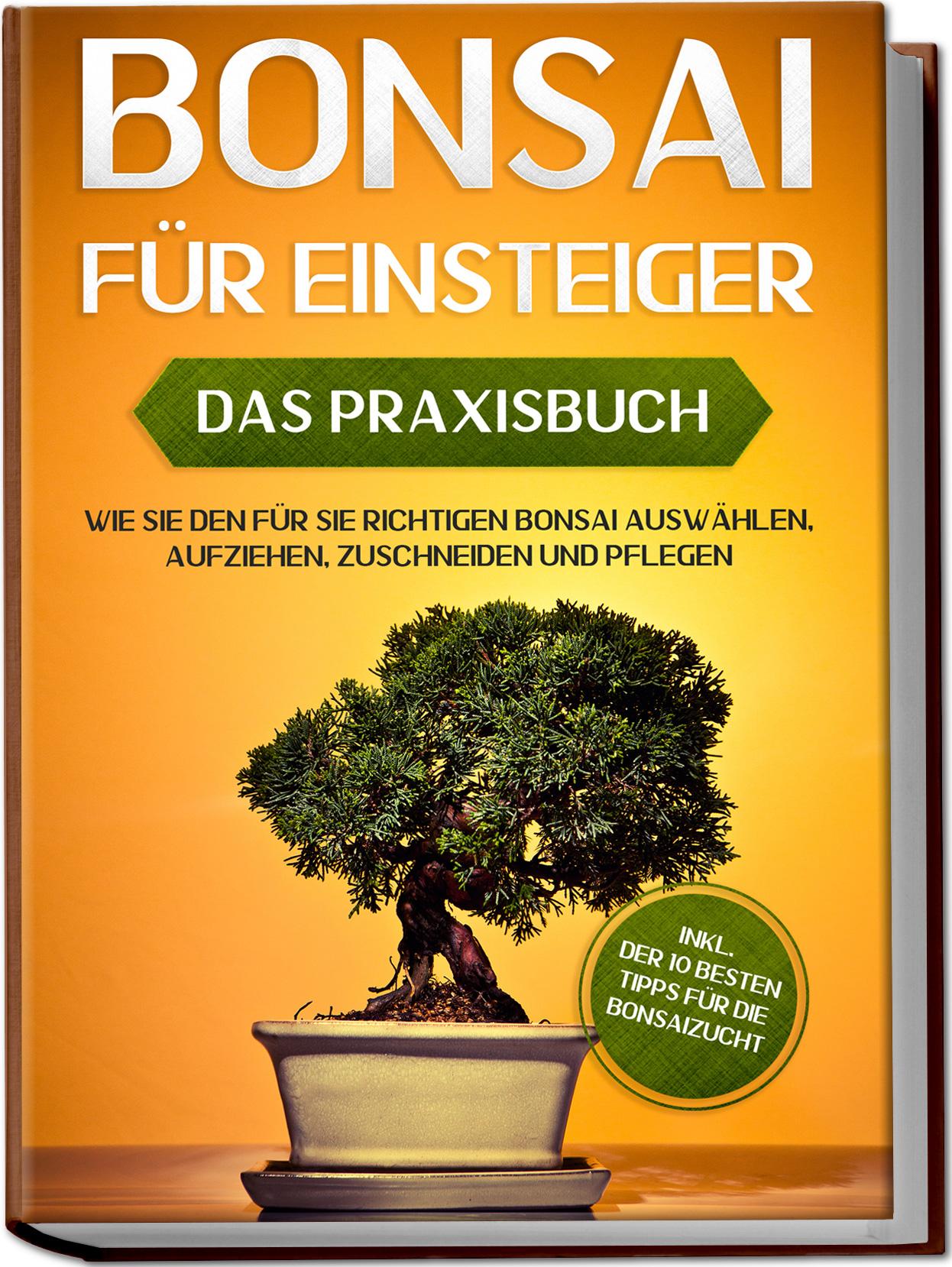 Vorderes Coverbild Bonsai für Einsteiger - Das Praxisbuch: Wie Sie den für Sie richtigen Bonsai auswählen, aufziehen, zuschneiden und pflegen - inkl. der 10 besten Tipps für die Bonsaizucht