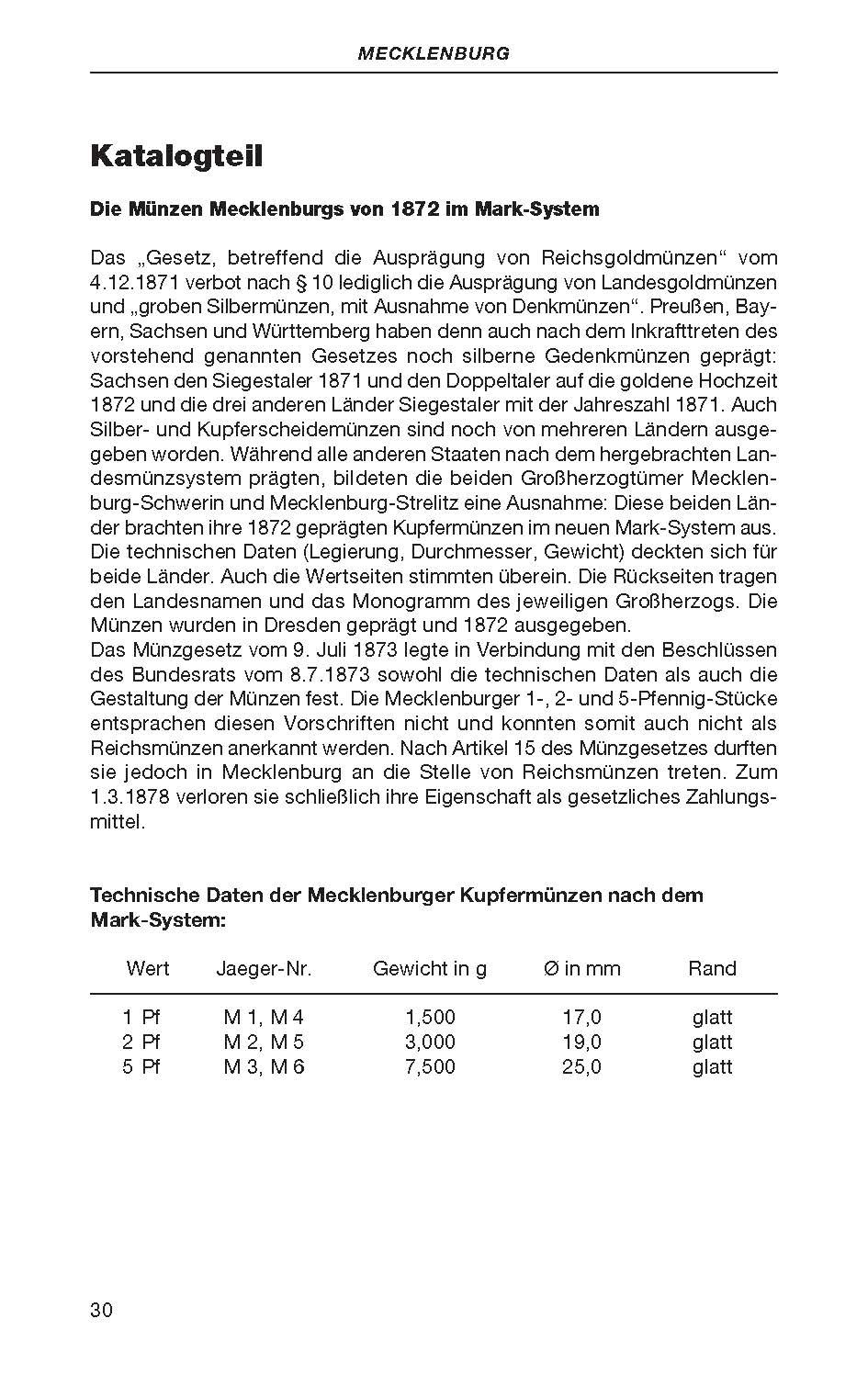 Beispielinhalt (Bild) Die deutschen Münzen seit 1871