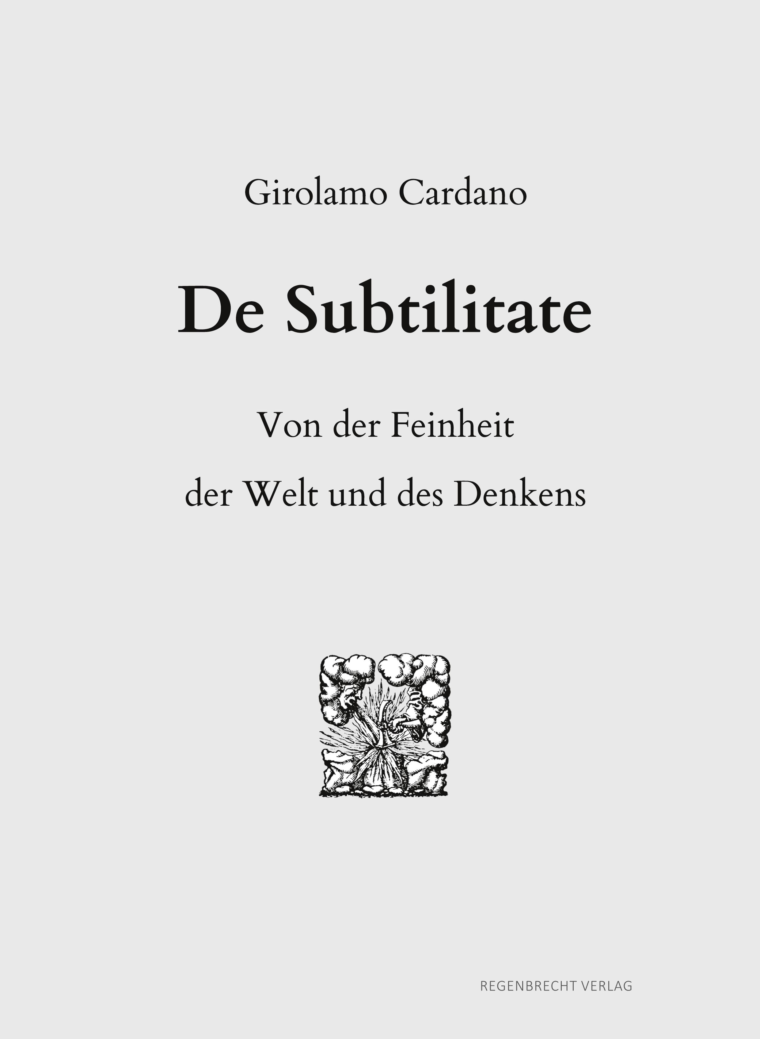 Vorderes Coverbild De Subtilitate