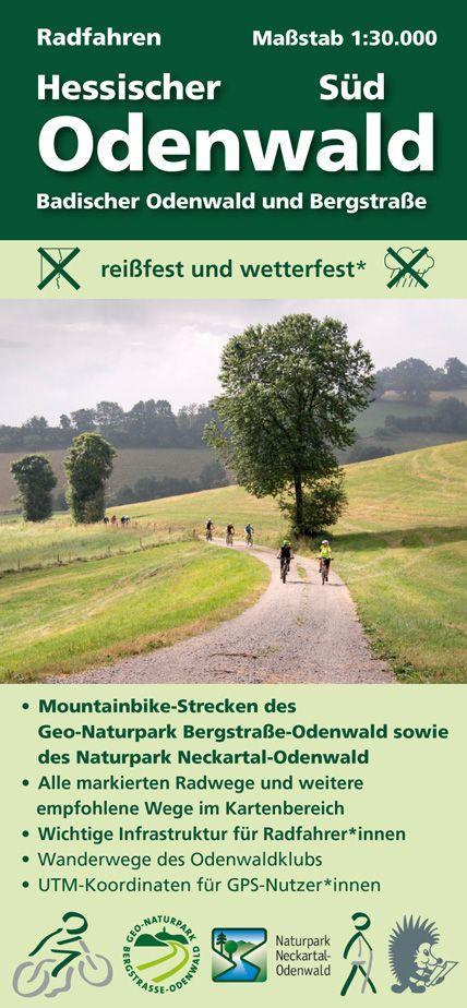 Vorderes Coverbild Radfahren, Hessischer Odenwald Süd / Badischer Odenwald und Bergstraße 1:30000
