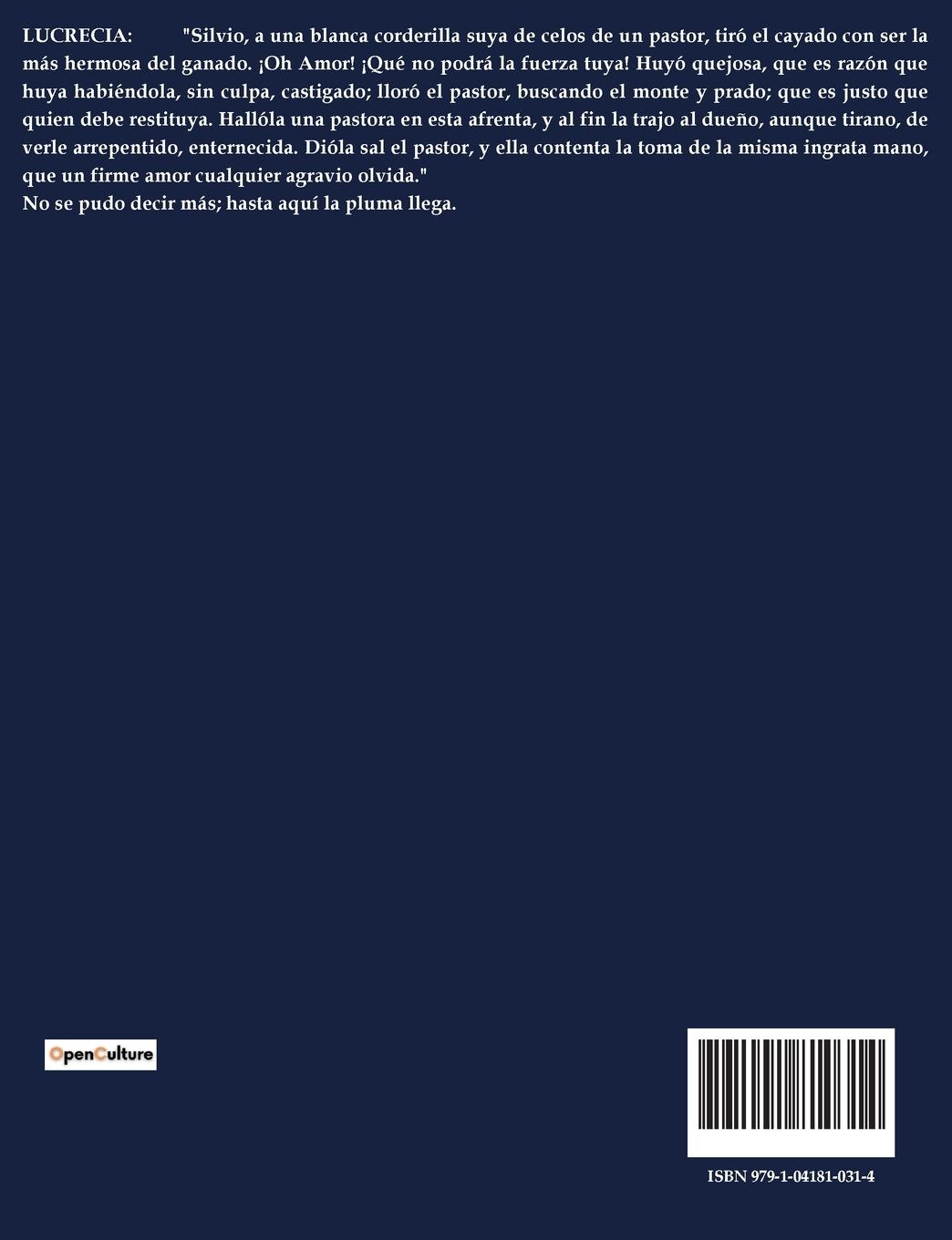 Rückseitencover LA FINGIDA ARCADIA