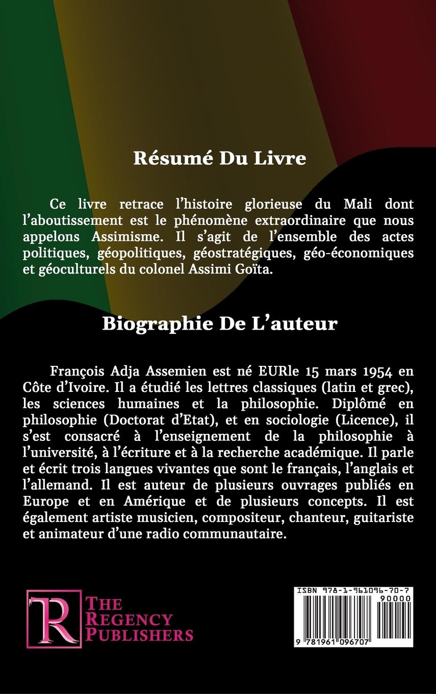 Rückseitencover LE DESTIN DU MALI AVEC ASSIMI GOITA