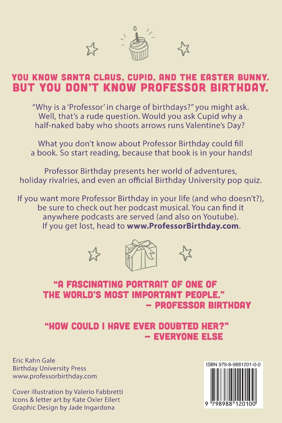 Rückseitencover Professor Birthday Isn't Famous
