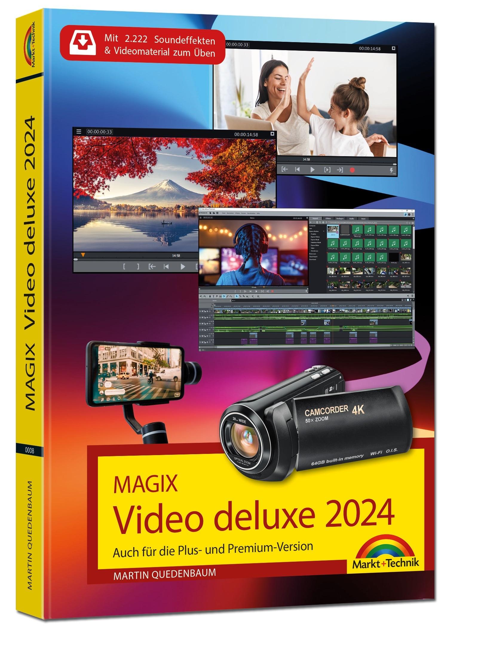 Vorderes Coverbild MAGIX Video deluxe 2024 - Das Buch zur Software. Die besten Tipps und Tricks:
