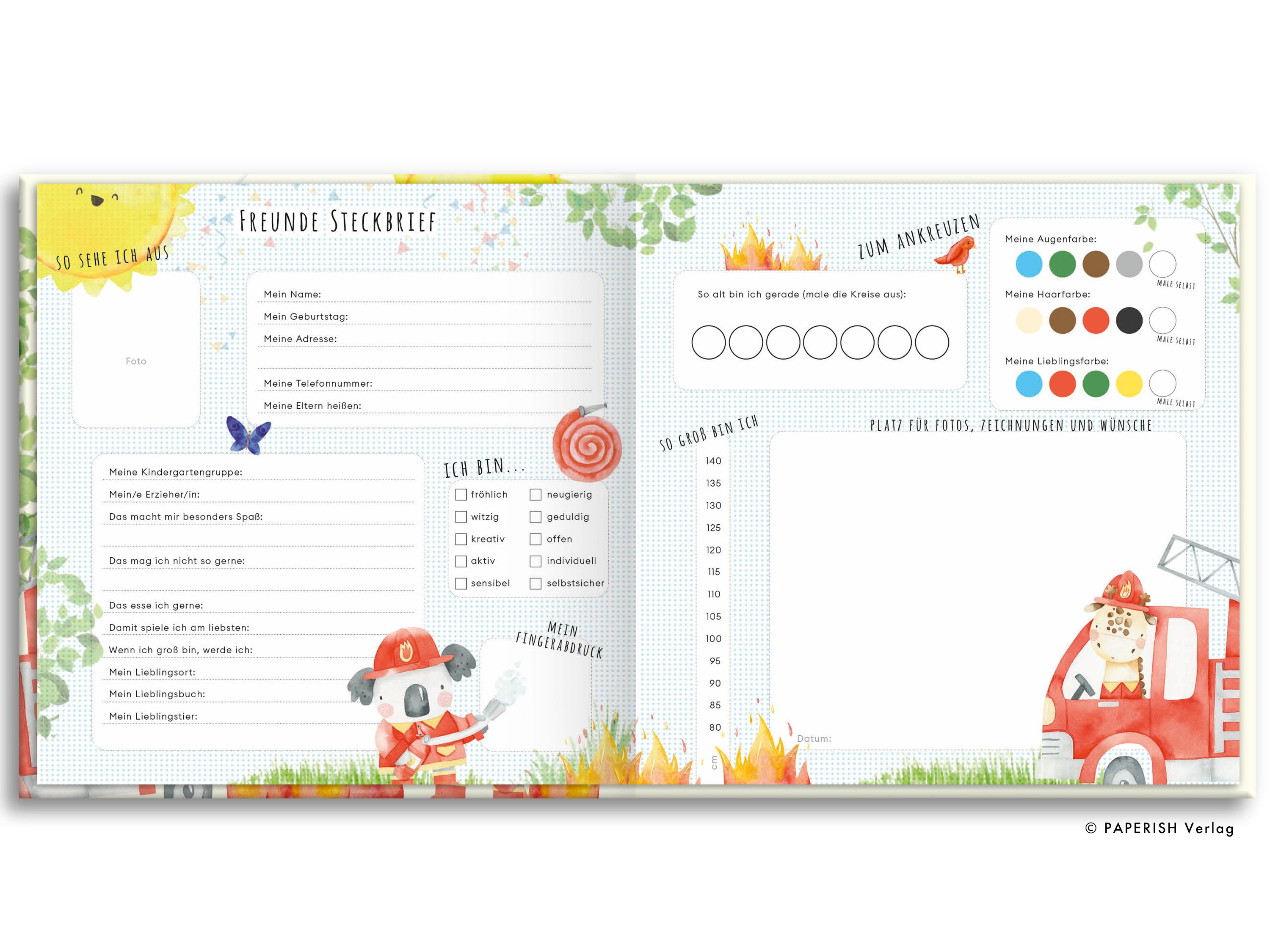 Beispielinhalt (Bild) Kindergartenfreunde - FEUERWEHR