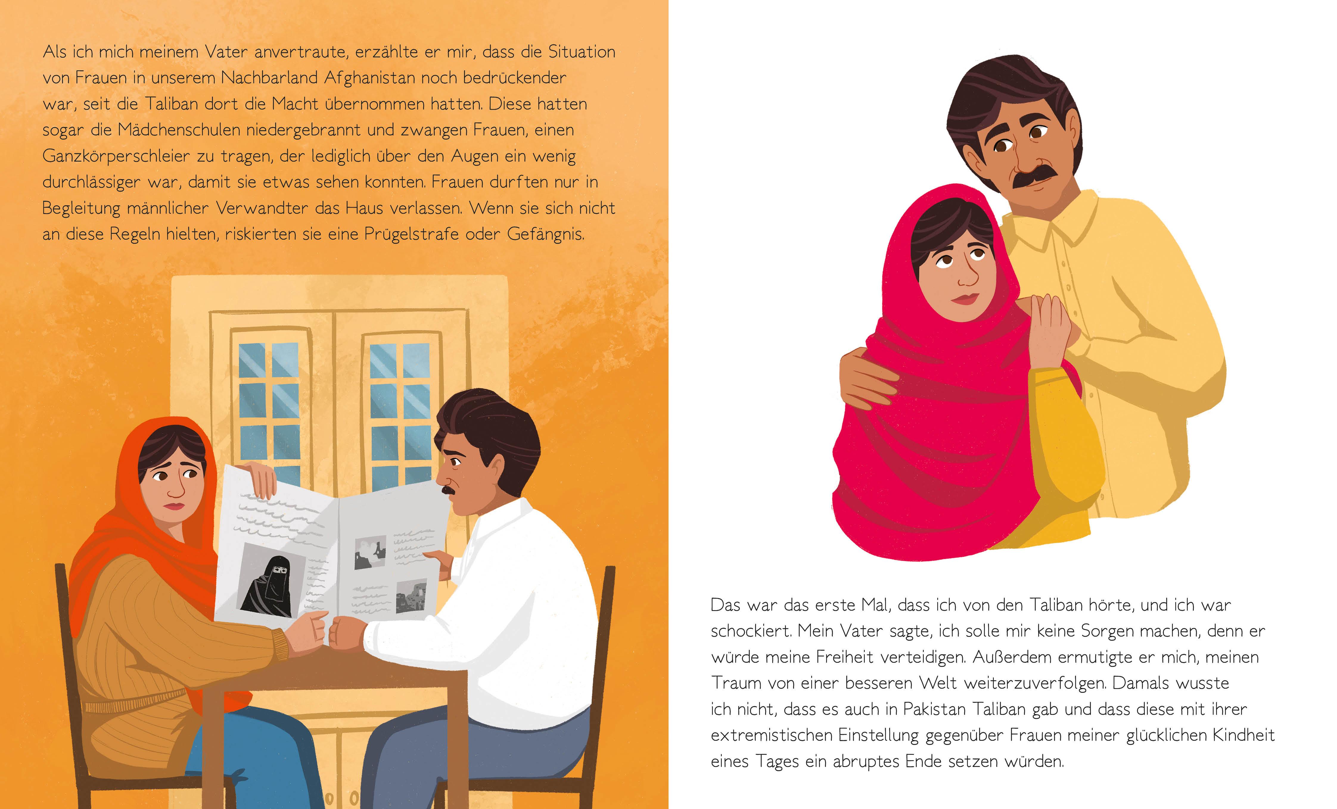 Beispielinhalt (Bild) Malala Yousafzai. Total Genial!