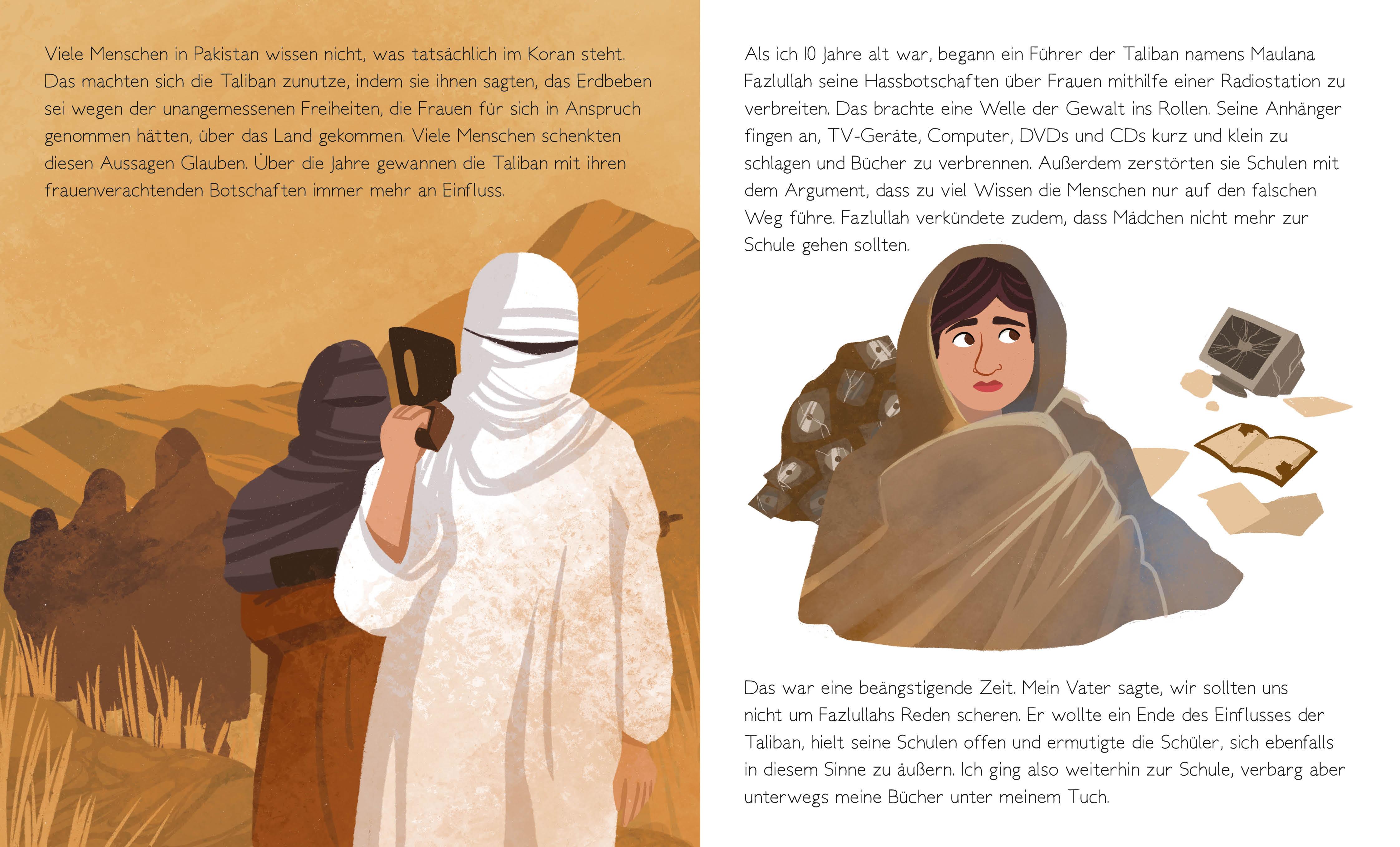 Beispielinhalt (Bild) Malala Yousafzai. Total Genial!