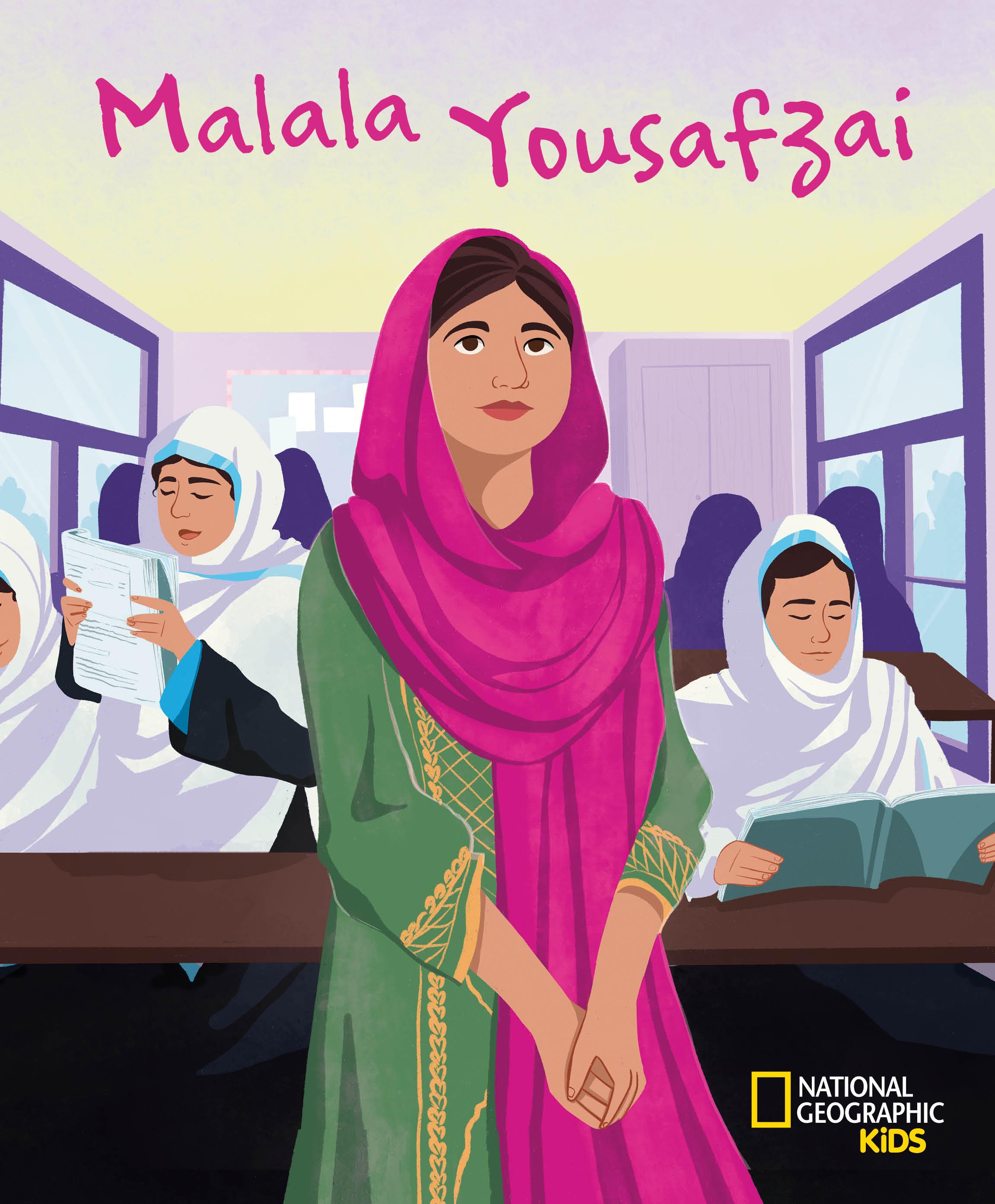 Vorderes Coverbild Malala Yousafzai. Total Genial!