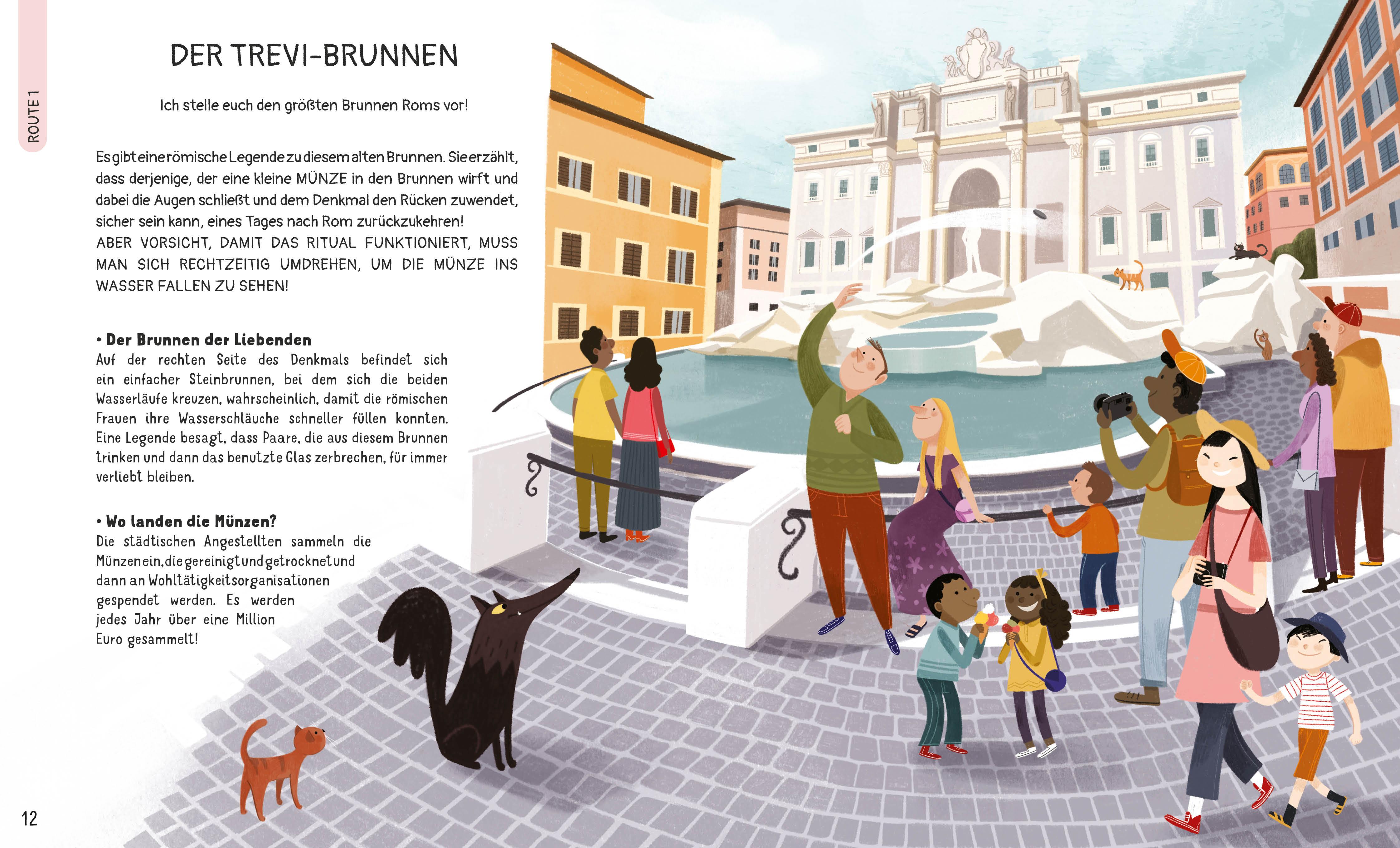 Beispielinhalt (Bild) Rom für kleine Entdecker. Reiseführer für Kinder