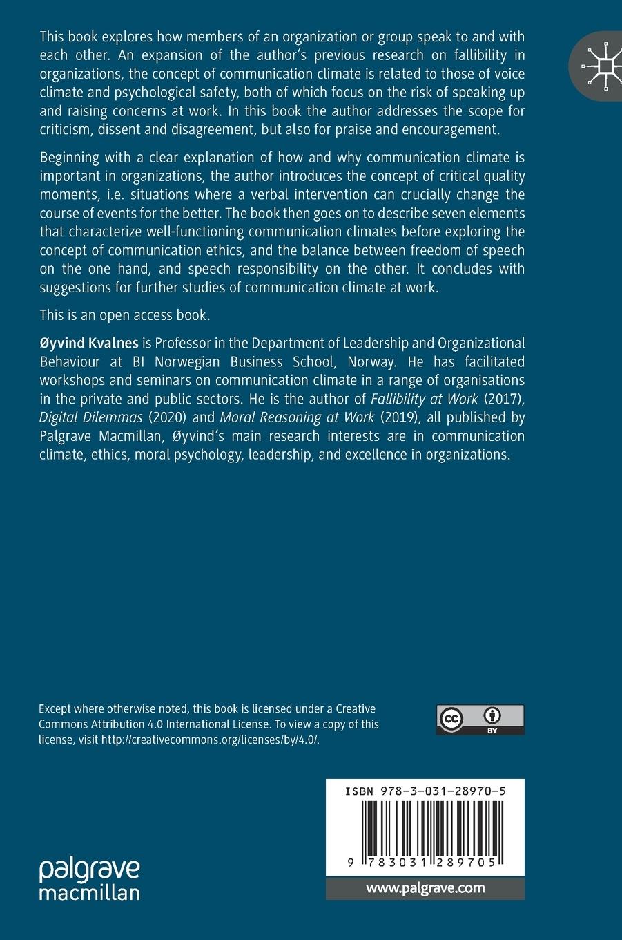 Rückseitencover Communication Climate at Work