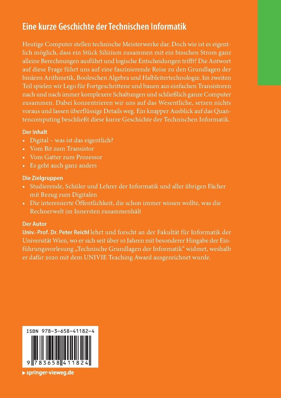 Rückseitencover Eine kurze Geschichte der Technischen Informatik