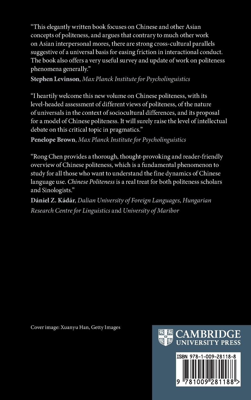 Rückseitencover Chinese Politeness