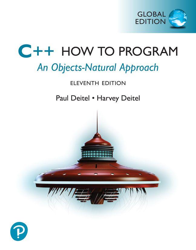 Vorderes Coverbild C++ How to Program, Global Edition