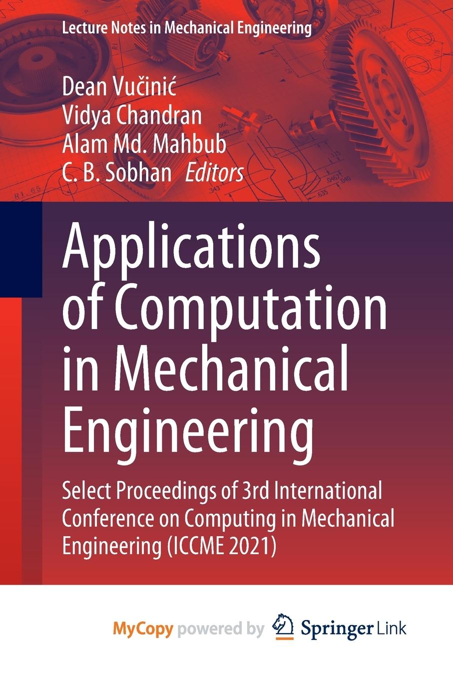 Vorderes Coverbild Applications of Computation in Mechanical Engineering