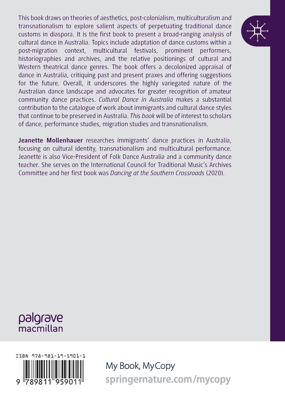 Rückseitencover Cultural Dance in Australia