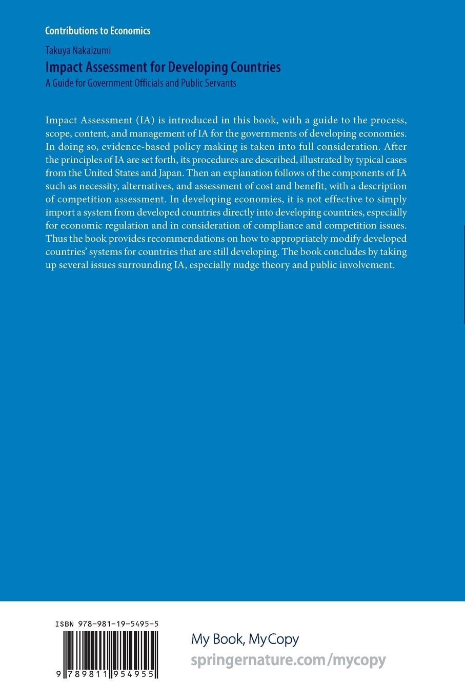 Rückseitencover Impact Assessment for Developing Countries