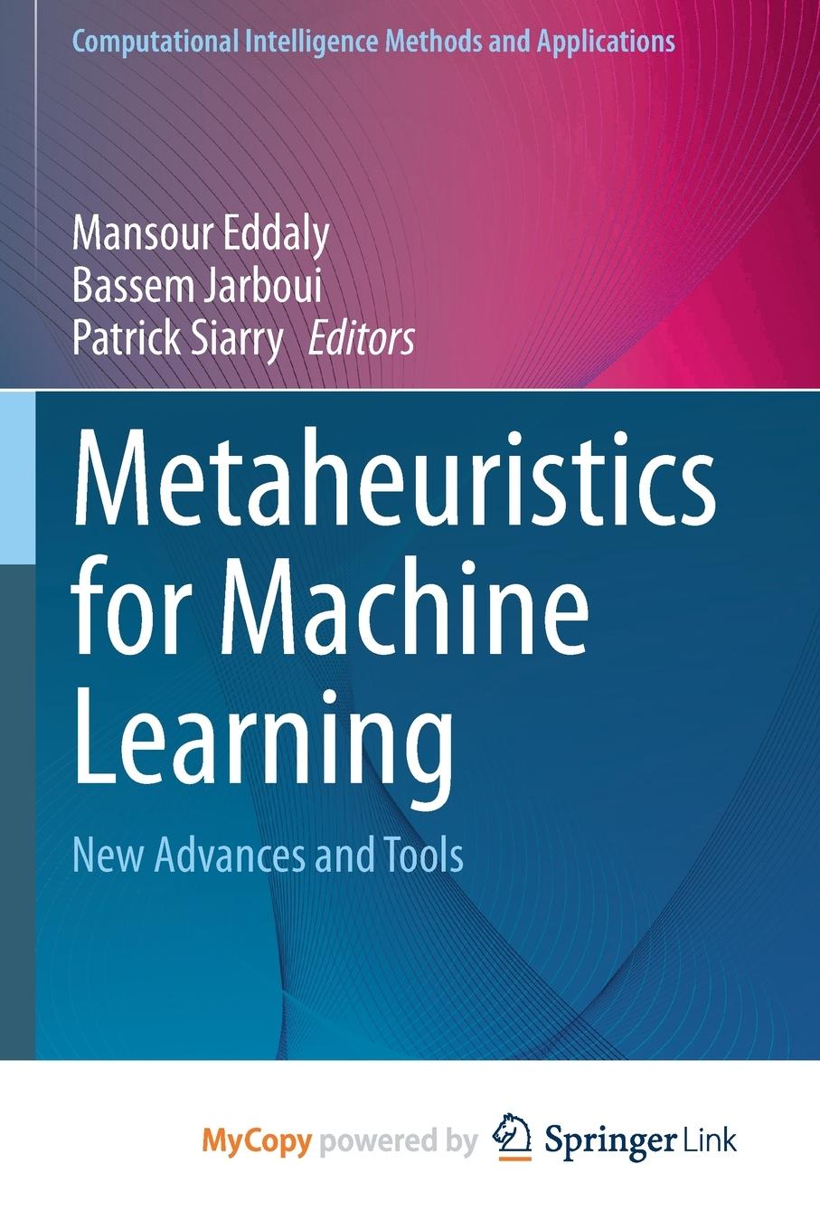 Vorderes Coverbild Metaheuristics for Machine Learning
