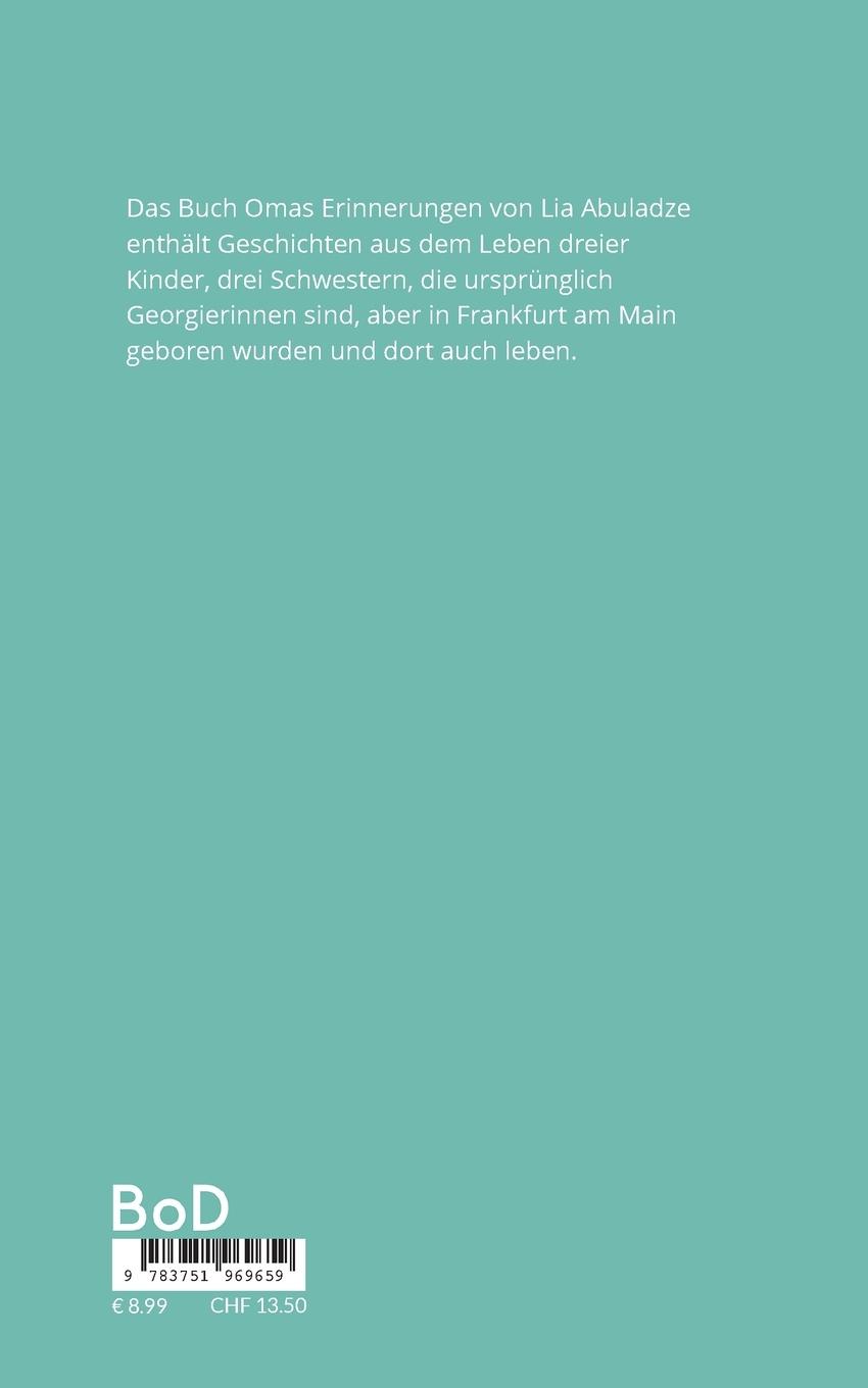 Rückseitencover Omas Erinnerungen