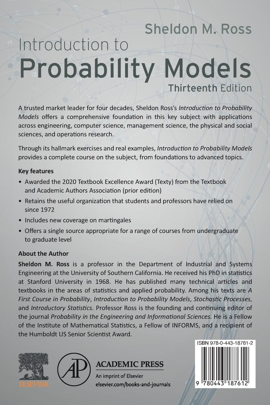 Rückseitencover Introduction to Probability Models