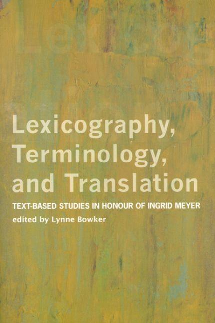 Vorderes Coverbild Lexicography, Terminology, and Translation