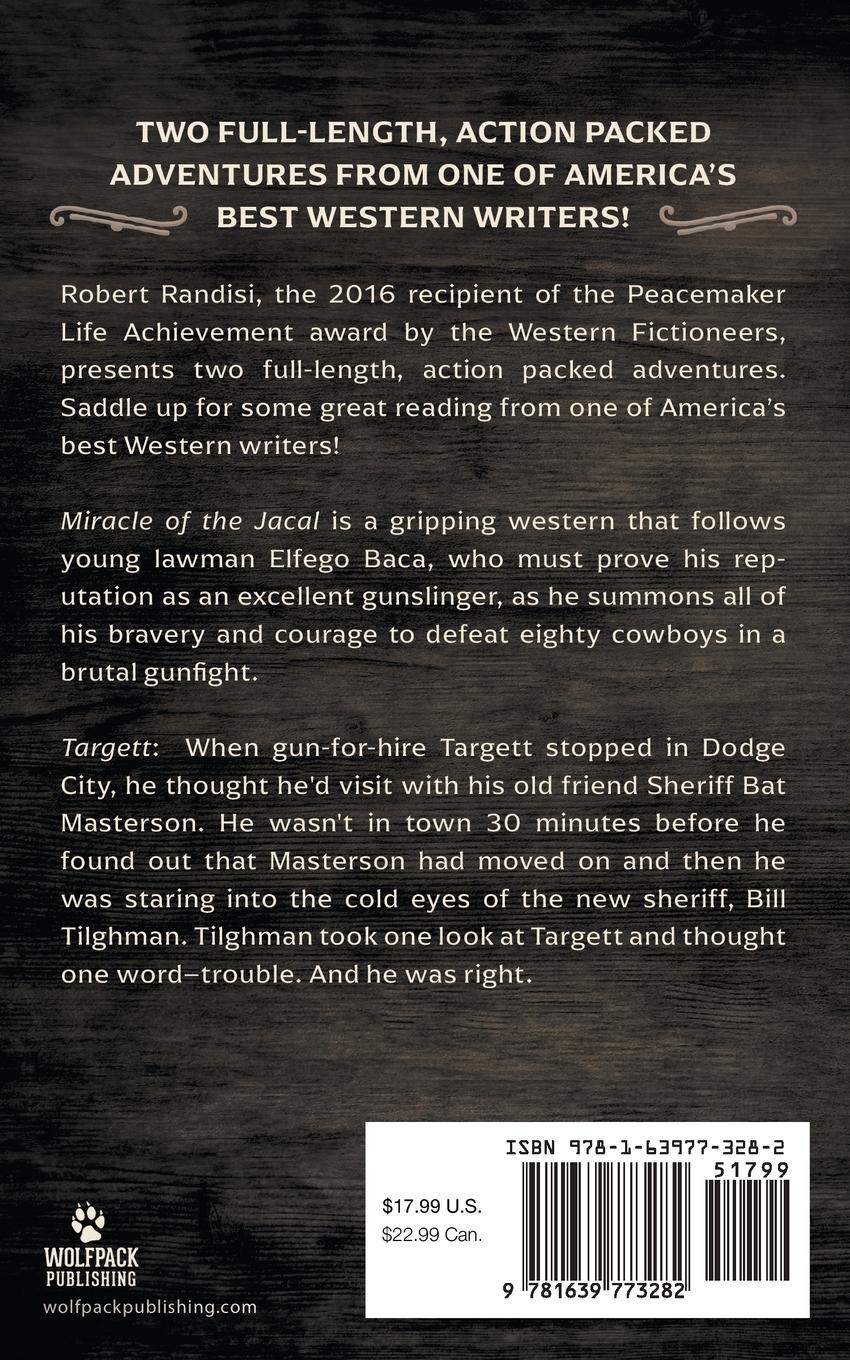 Rückseitencover Miracle of the Jacal and Targett: A Robert J. Randisi Classic Western Double Draw