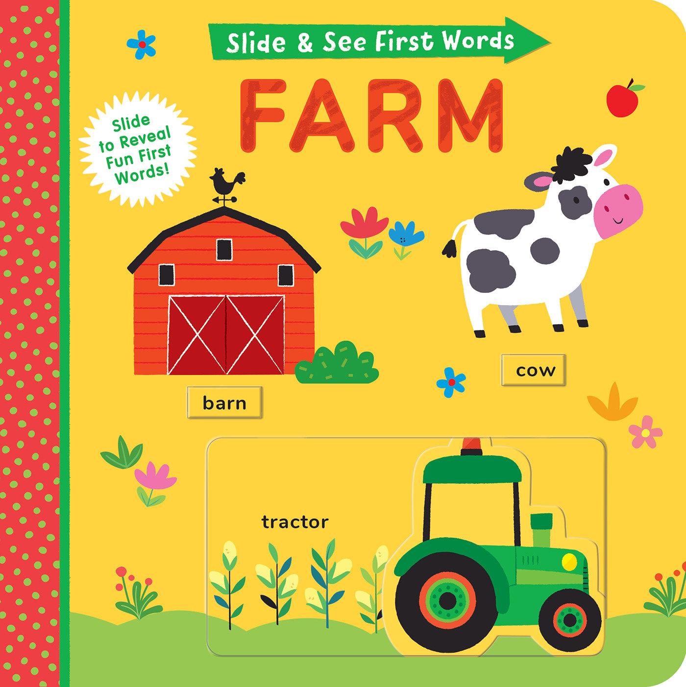 Vorderes Coverbild Slide and See First Words: Farm