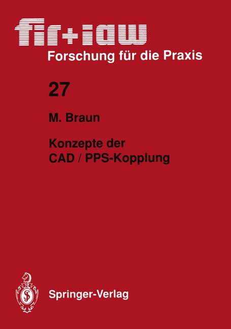 Vorderes Coverbild Konzepte der CAD / PPS-Kopplung