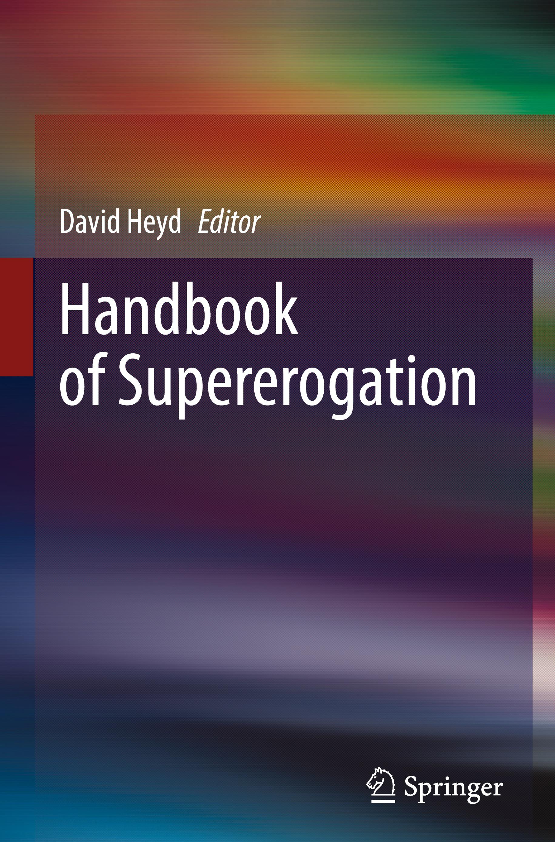 Vorderes Coverbild Handbook of Supererogation