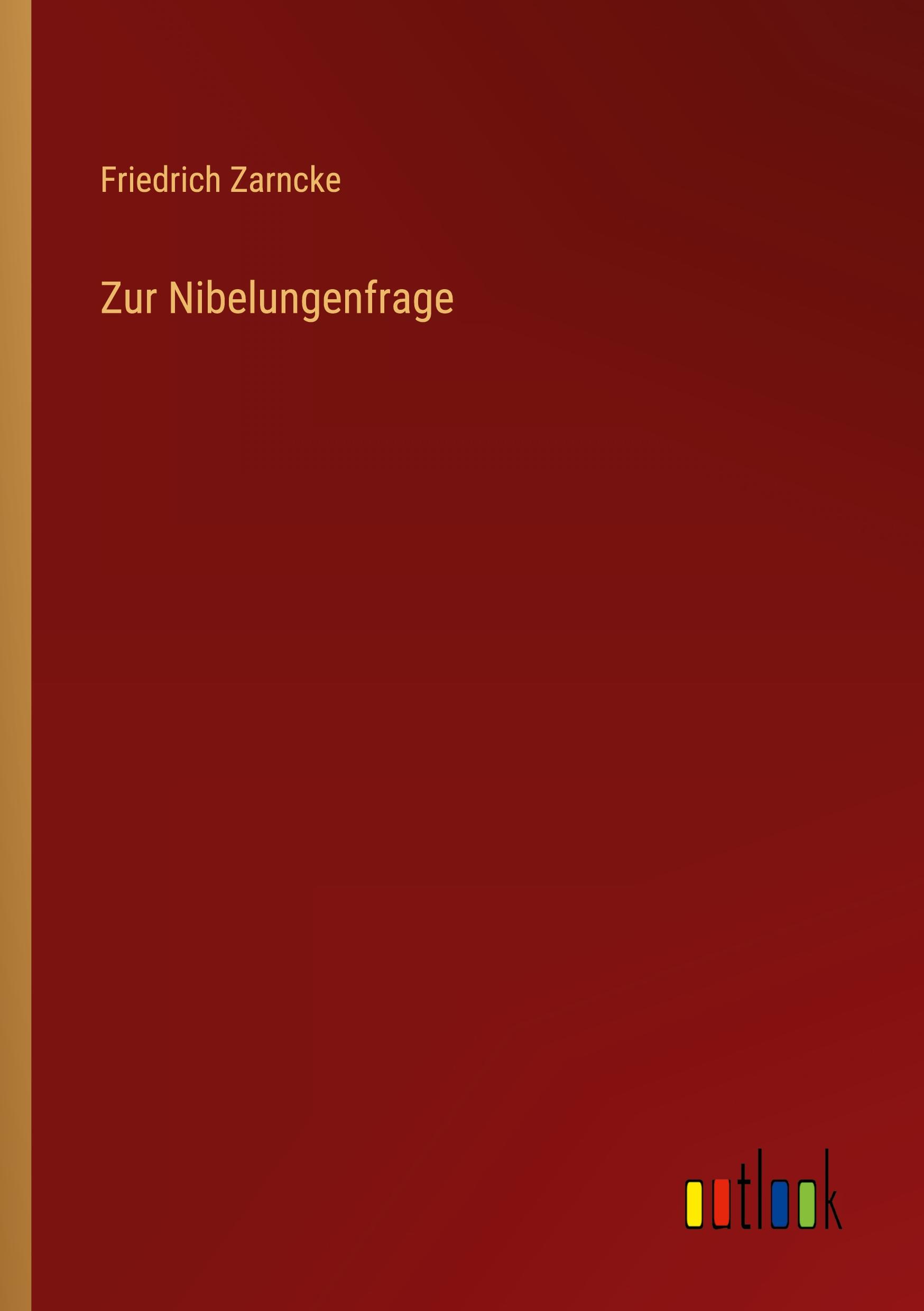 Vorderes Coverbild Zur Nibelungenfrage