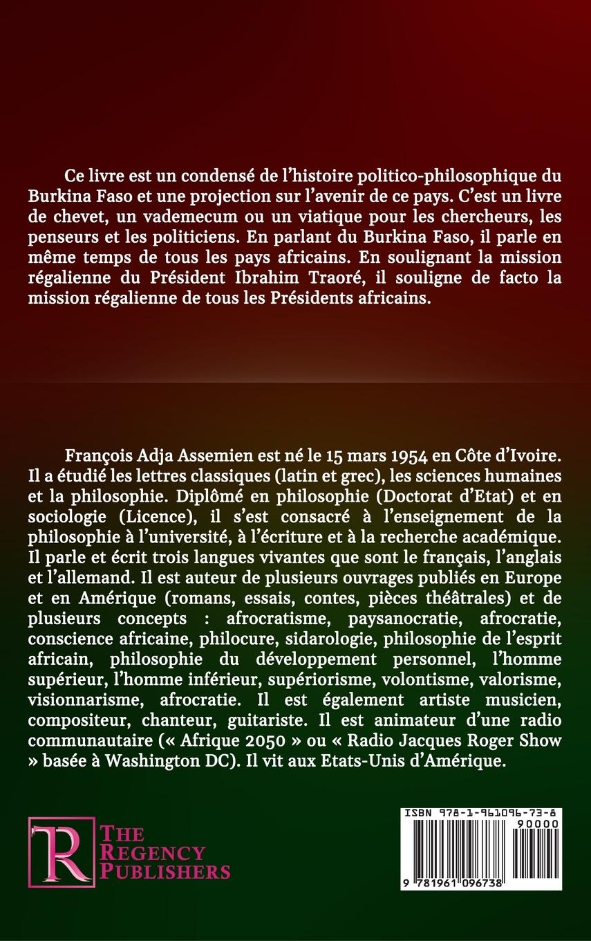 Rückseitencover PRESIDENT IBRAHIM TRAORE ET LA DESTINEE DE SON PEUPLE