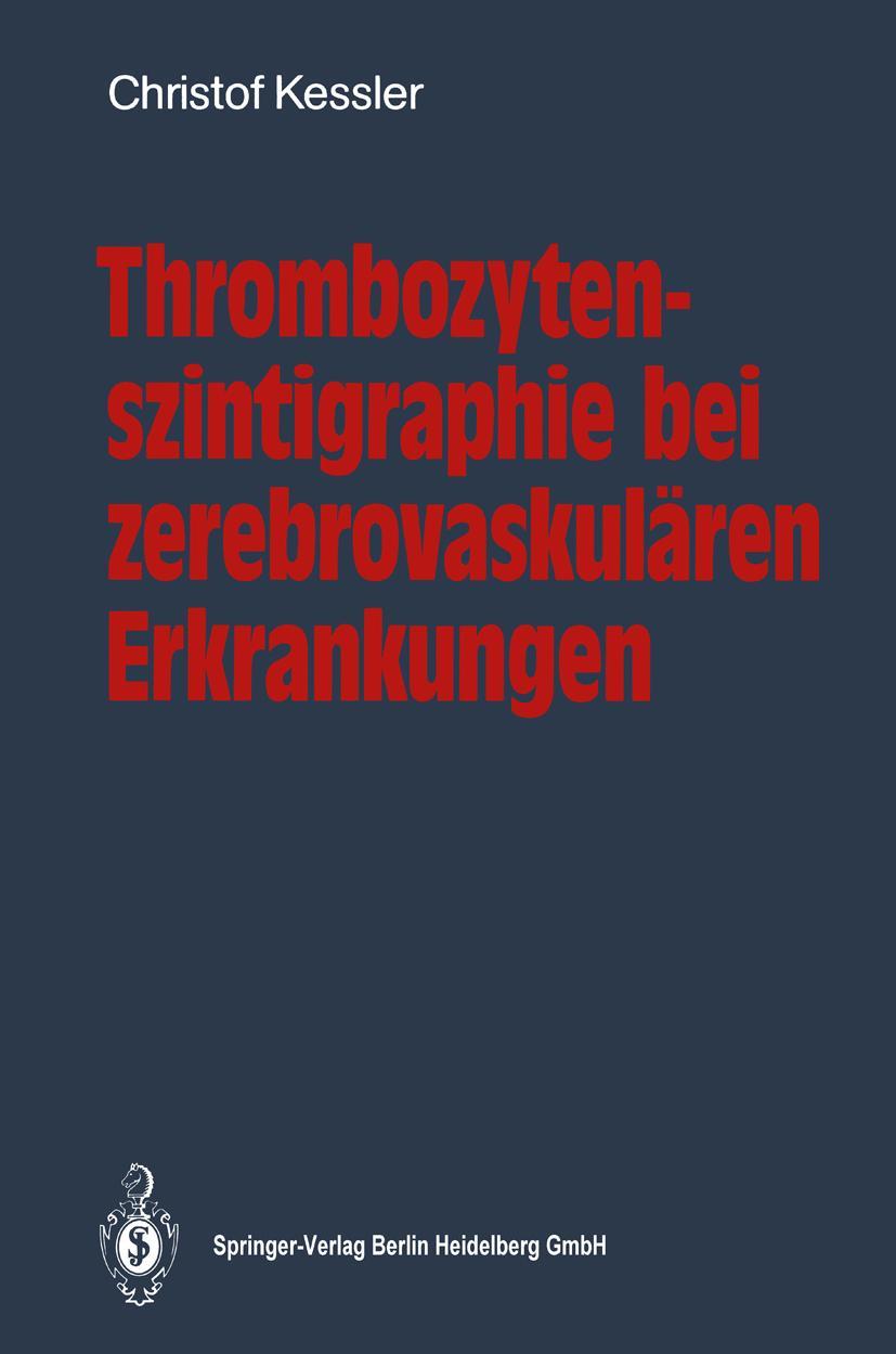 Vorderes Coverbild Thrombozytenszintigraphie bei zerebrovaskulären Erkrankungen